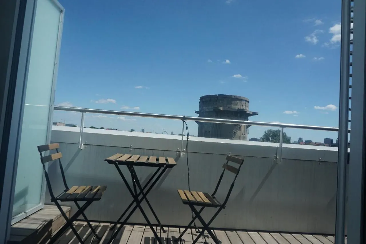 Augartenblick Penthaus 14 - Blick zum Riesenrad Wien 0*,